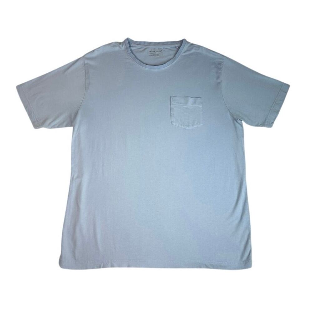 PETER MILLAR MEN'S LIGHT BLUE TEE SHIRT LARGE